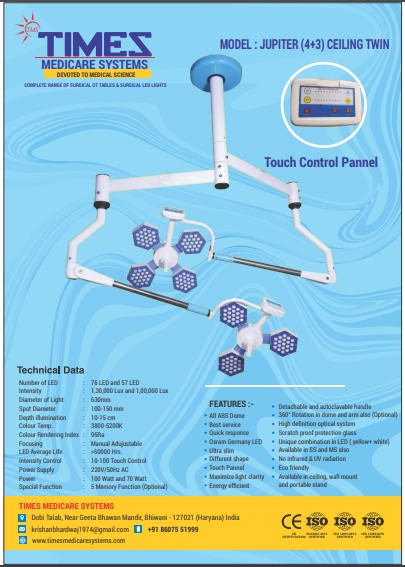 MODEL : JUPITER (4+3) CEILING TWIN